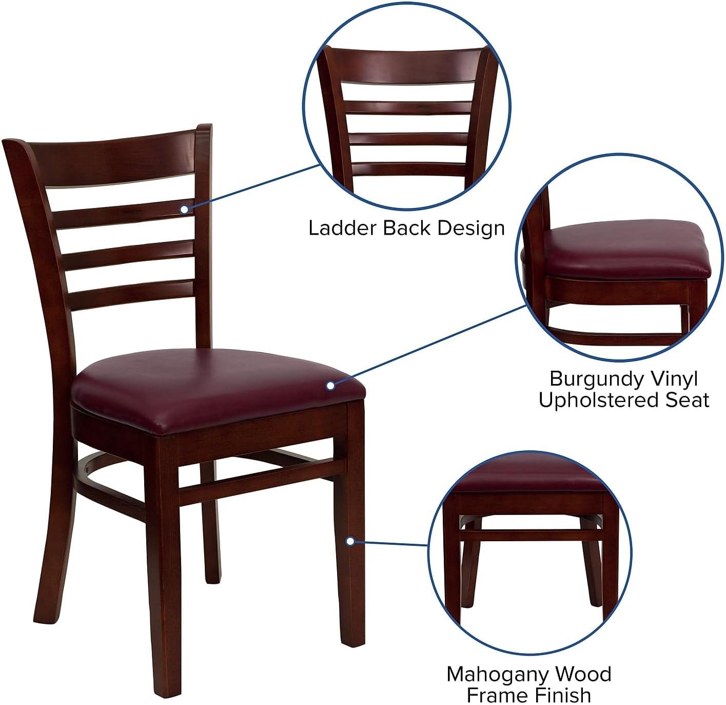 Ladder Back Wooden Restaurant Chair