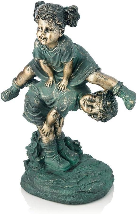 Alpine Corporation Niña Saltando sobre la Estatua Del Niño