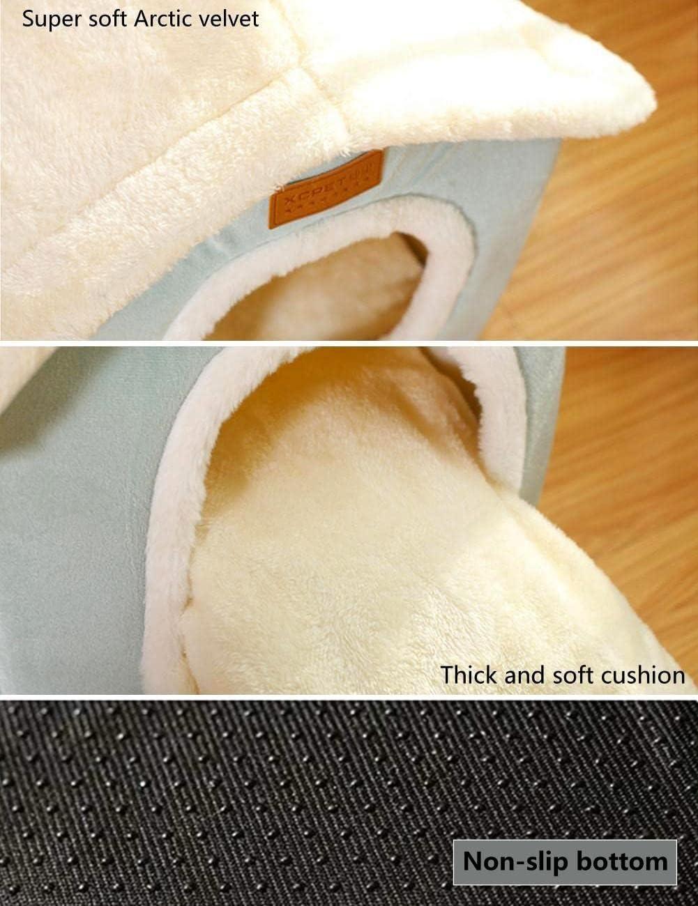 Dog House Indoor Memory Sponge, Foldable Dog House Kennel Bed Mat With Cushion For Small Medium Large Dogs Cats, Winter Warm Cat Nest Puppy Cave Sofa Pet Products (Medium)