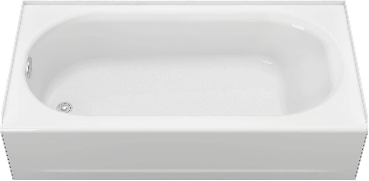 Princeton 61'' White Cast Iron Alcove Bathtub