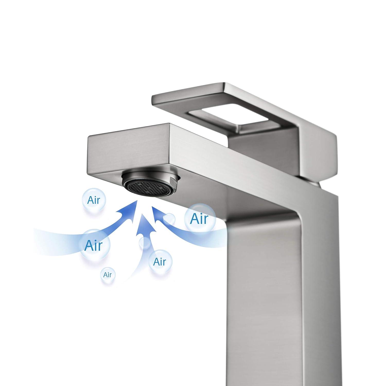 KIBI KBF1002BN Cube Single-Hole Single-handle Bathroom Faucet