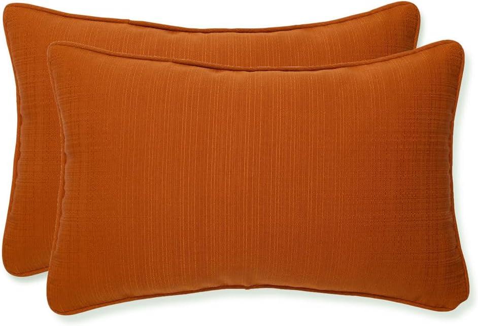 Pillow Perfect Cinnabar Indoor/Outdoor Reversible Throw Pillow (Set of 2)