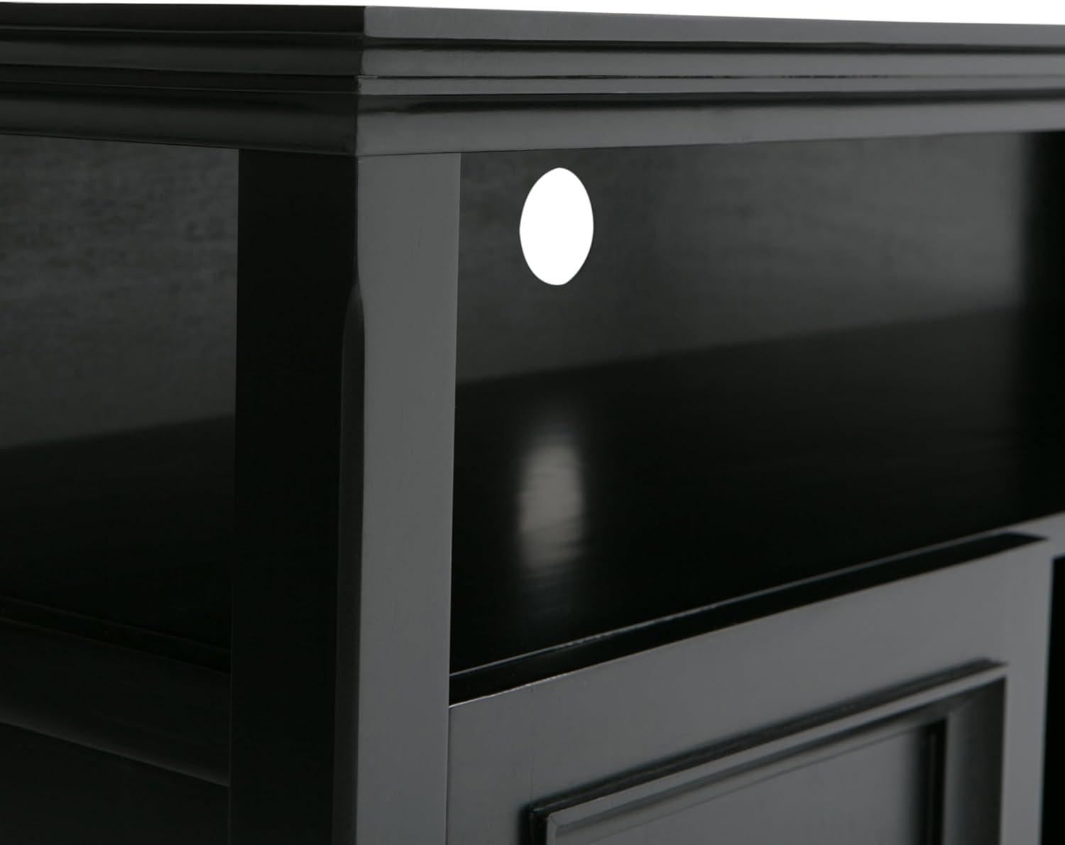 Simpli Home Amherst 54" TV Stand in Black