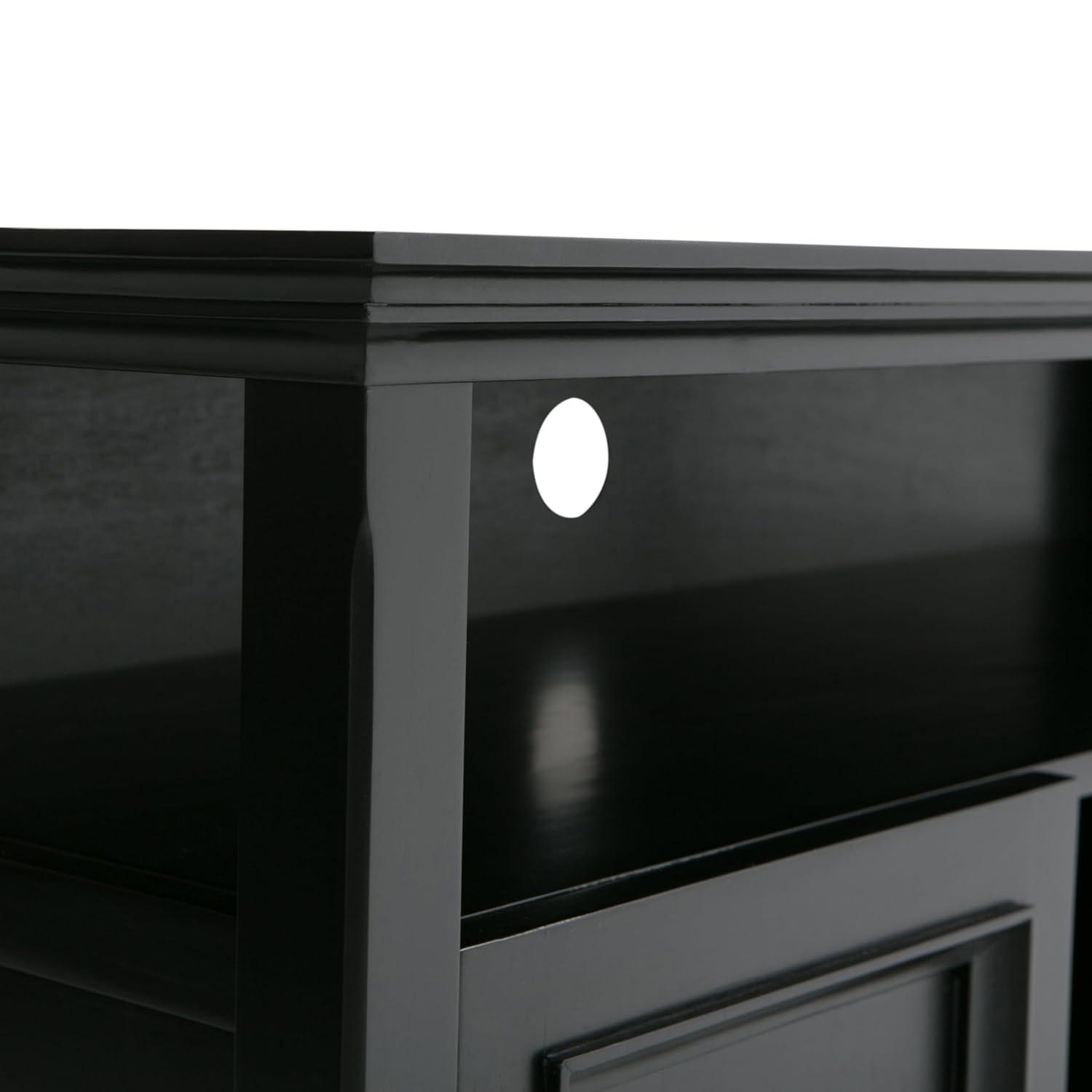 Simpli Home Amherst 54" TV Stand in Black