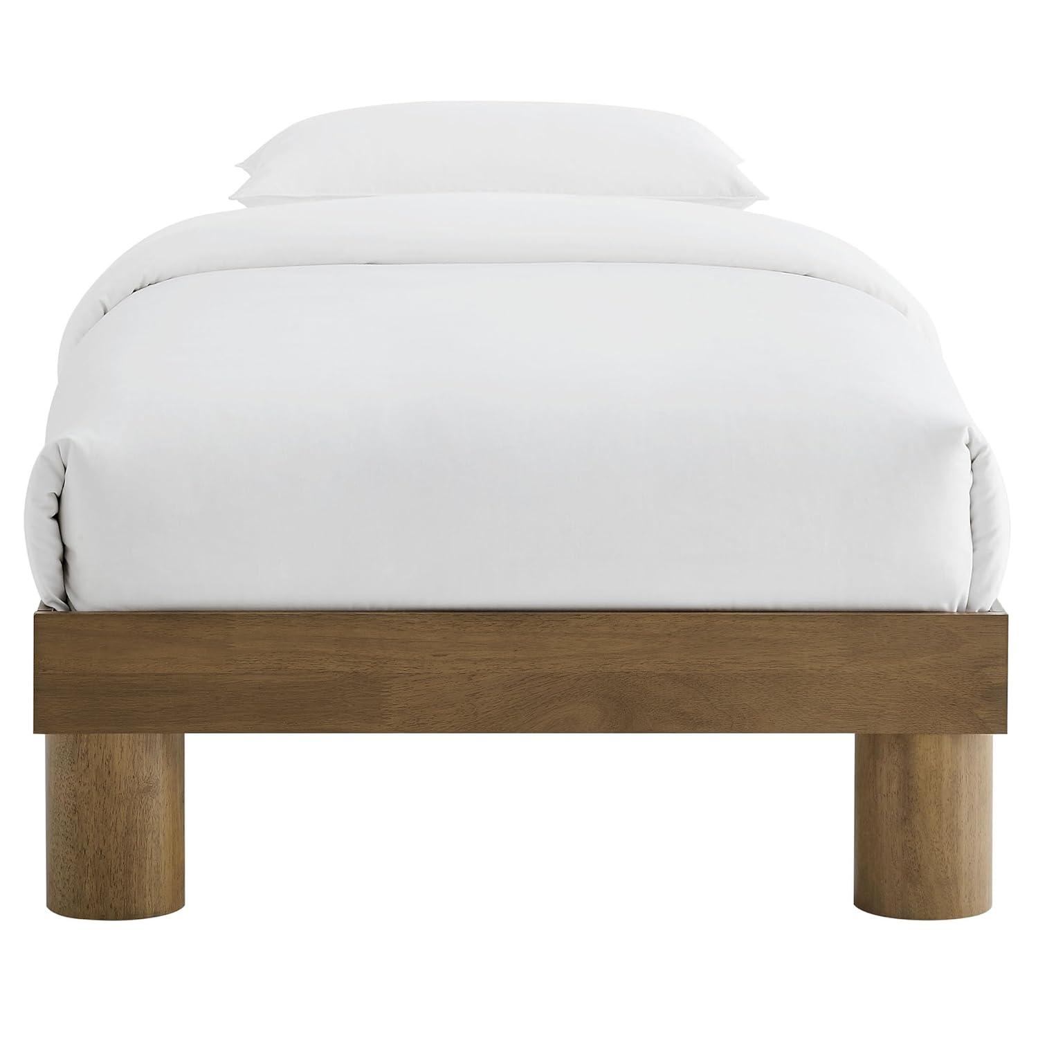 Modway Runa Wood Platform Bed In French Oak