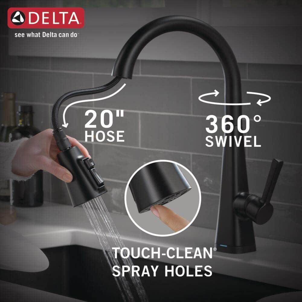 Lenta Pull Down Sprayer Touch Kitchen Sink Faucet, Touch Control Kitchen Faucet