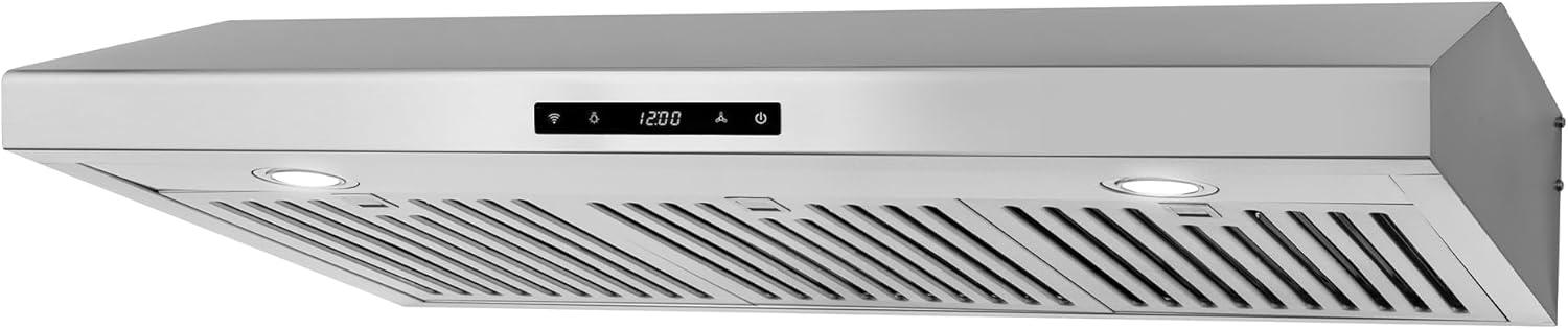 Cosmo 36 in. Haven Collection Ducted Under Cabinet Range Hood, Touch Controls, LED Lights, Permanent Filters, Stainless Steel