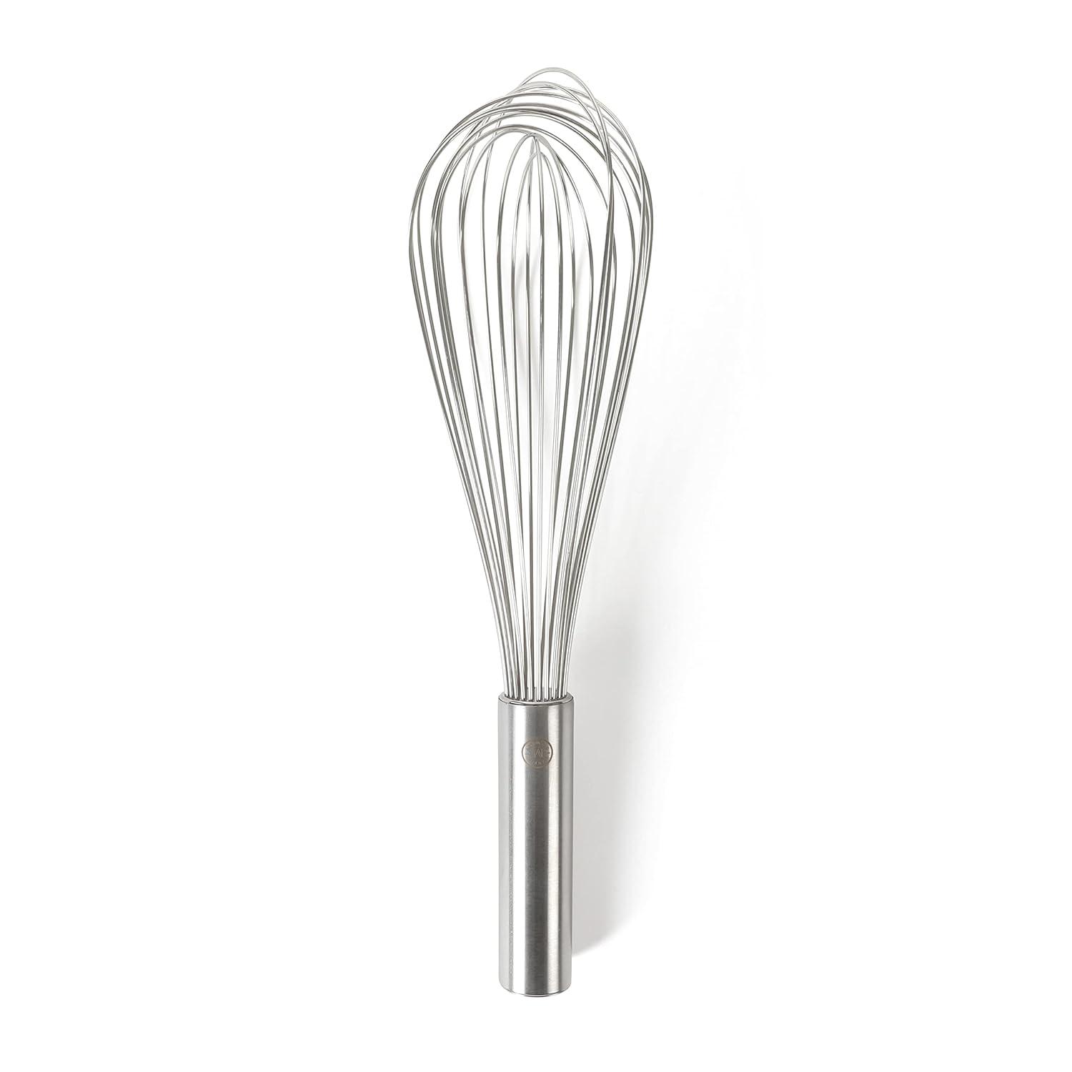 12" Stainless Steel Balloon Whisk with Satin Finish