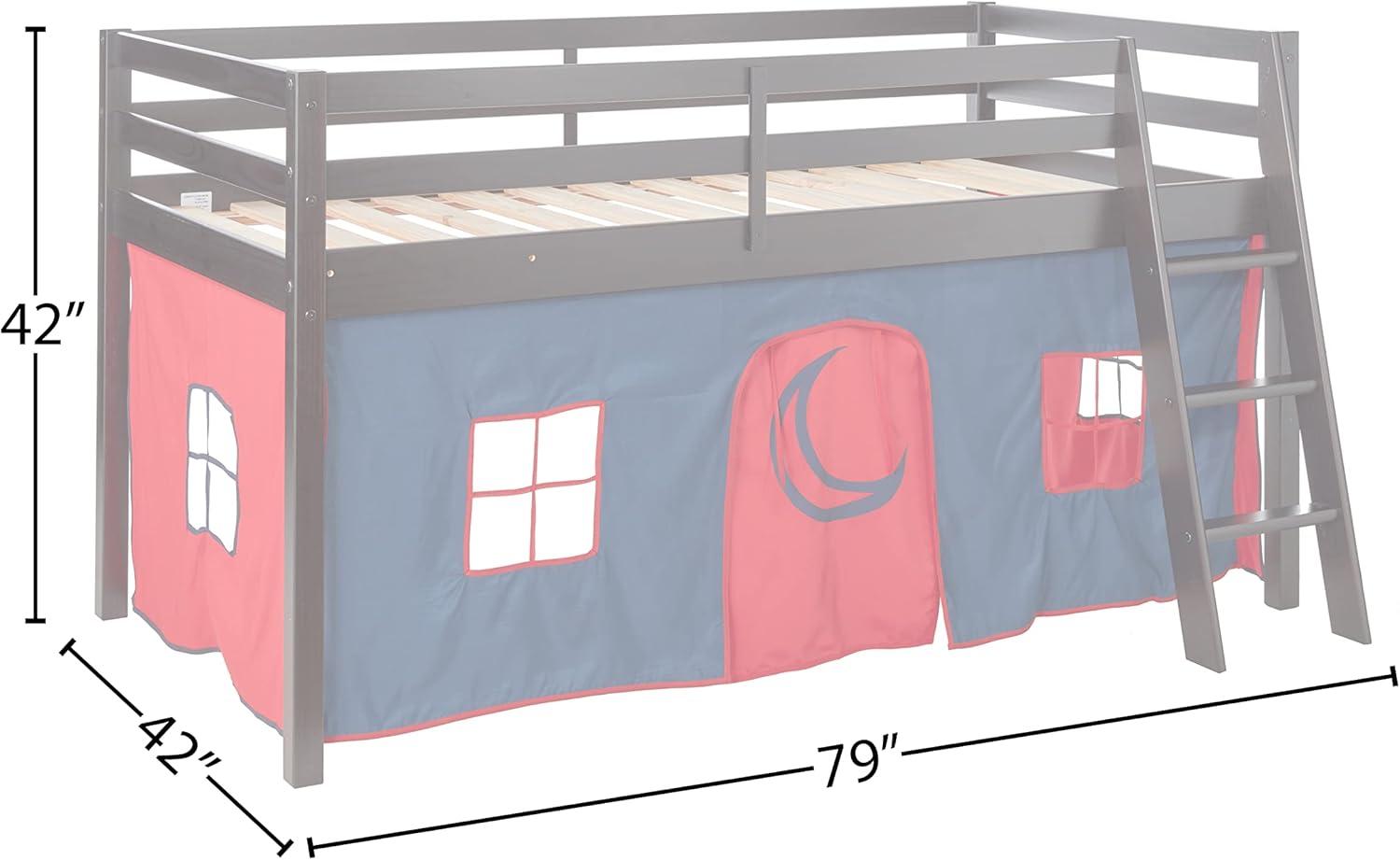 Alaterre Roxy Junior Loft - Espresso with Blue and Red Bottom Tent