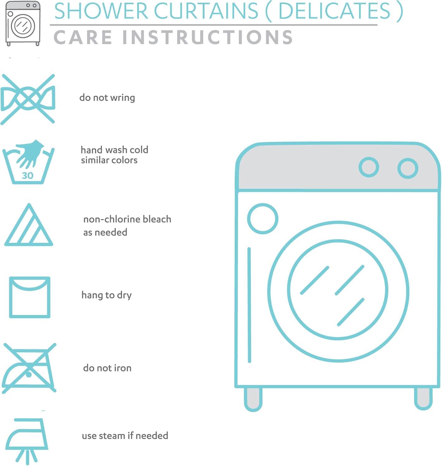 Lush Decor Geometric Shower Curtain