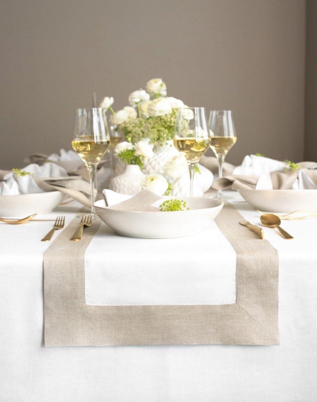 100% Pure Linen Table Runners