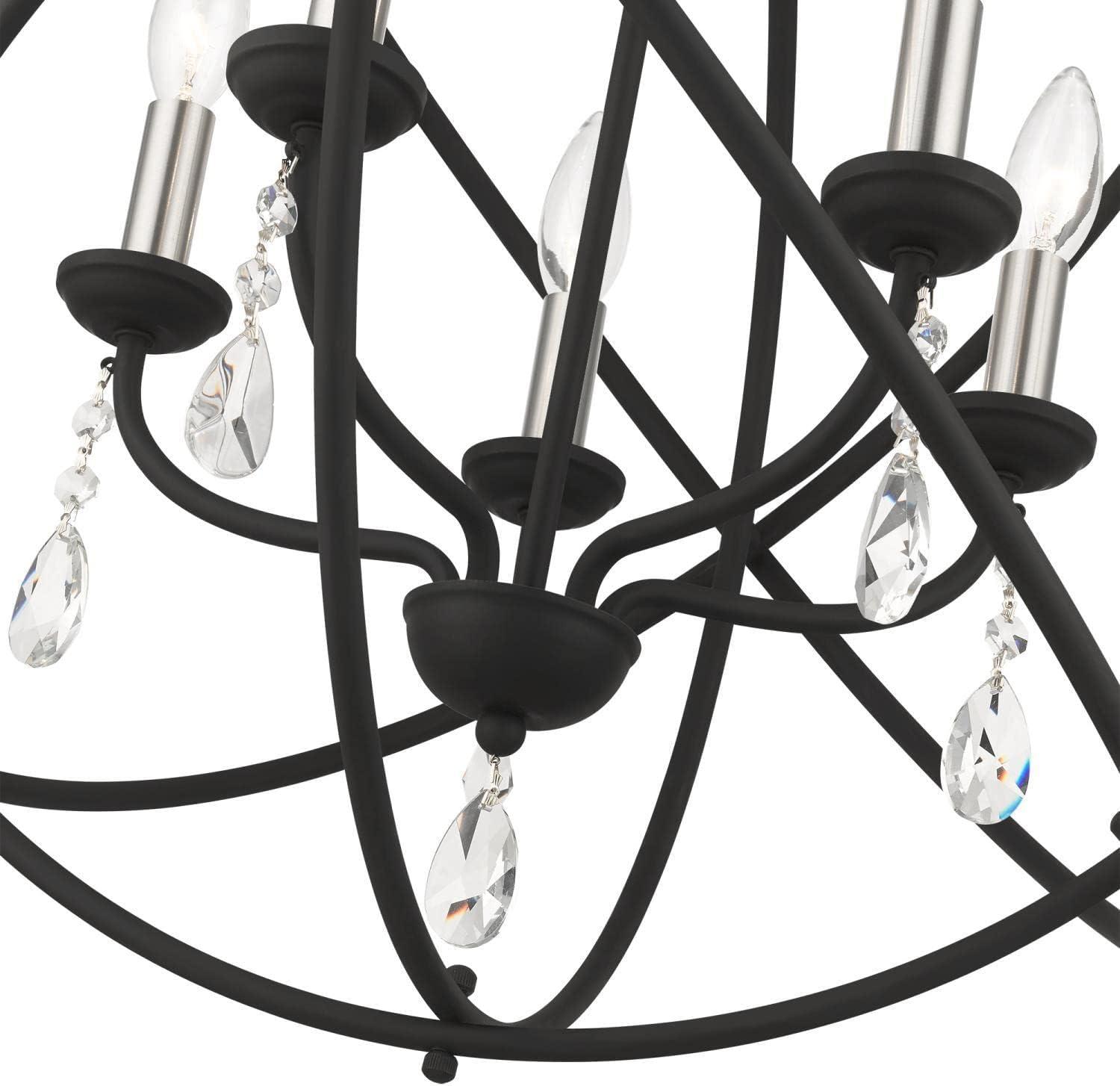 Livex Lighting - Aria - 5 Light Chandelier in Glam Style - 23.5 Inches wide by