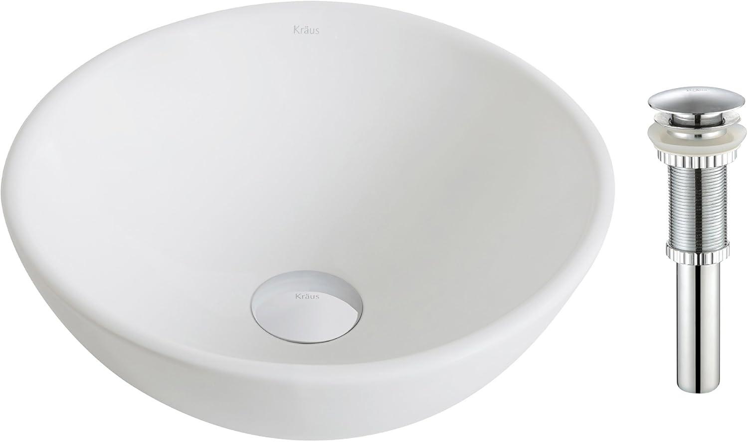 KRAUS Elavo™ Thin Ceramics Vessel Bathroom Sink