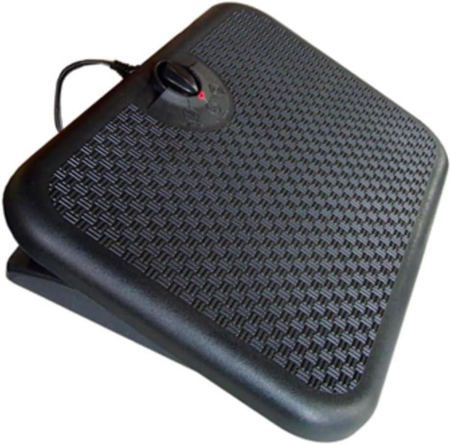 Indus Tool Toasty Toes Heated Footrest Black 90W TT: Adjustable Radiant Foot Warmer, Ceramic Element, Indoor Use