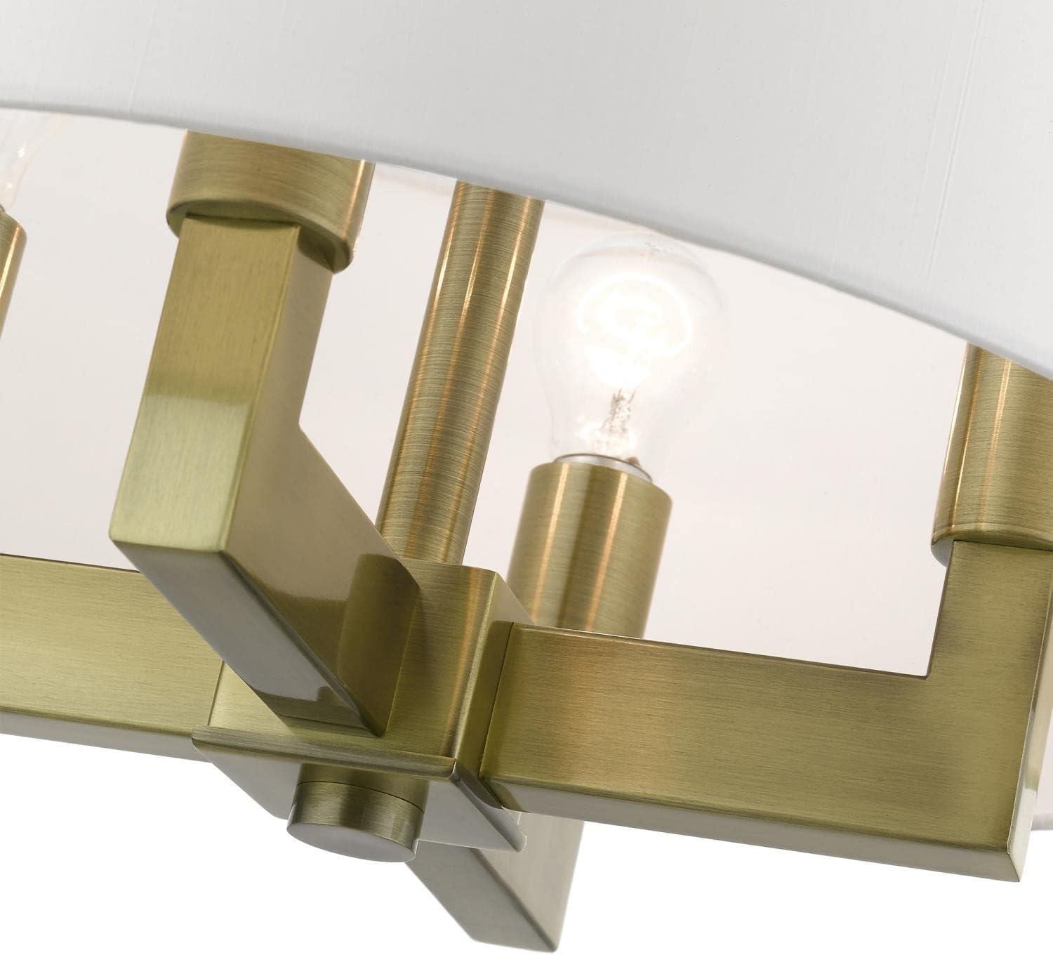 Livex Lighting Cresthaven 4 - Light Chandelier in  Antique Brass