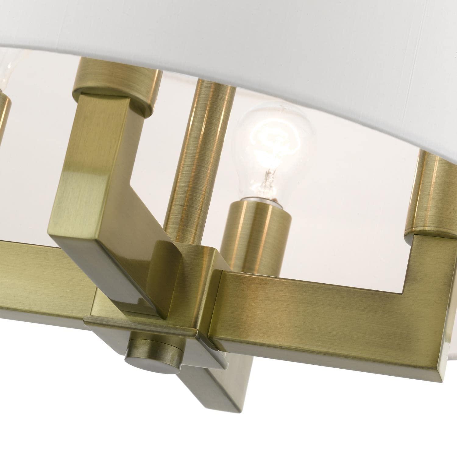 Livex Lighting Cresthaven 4 - Light Chandelier in  Antique Brass