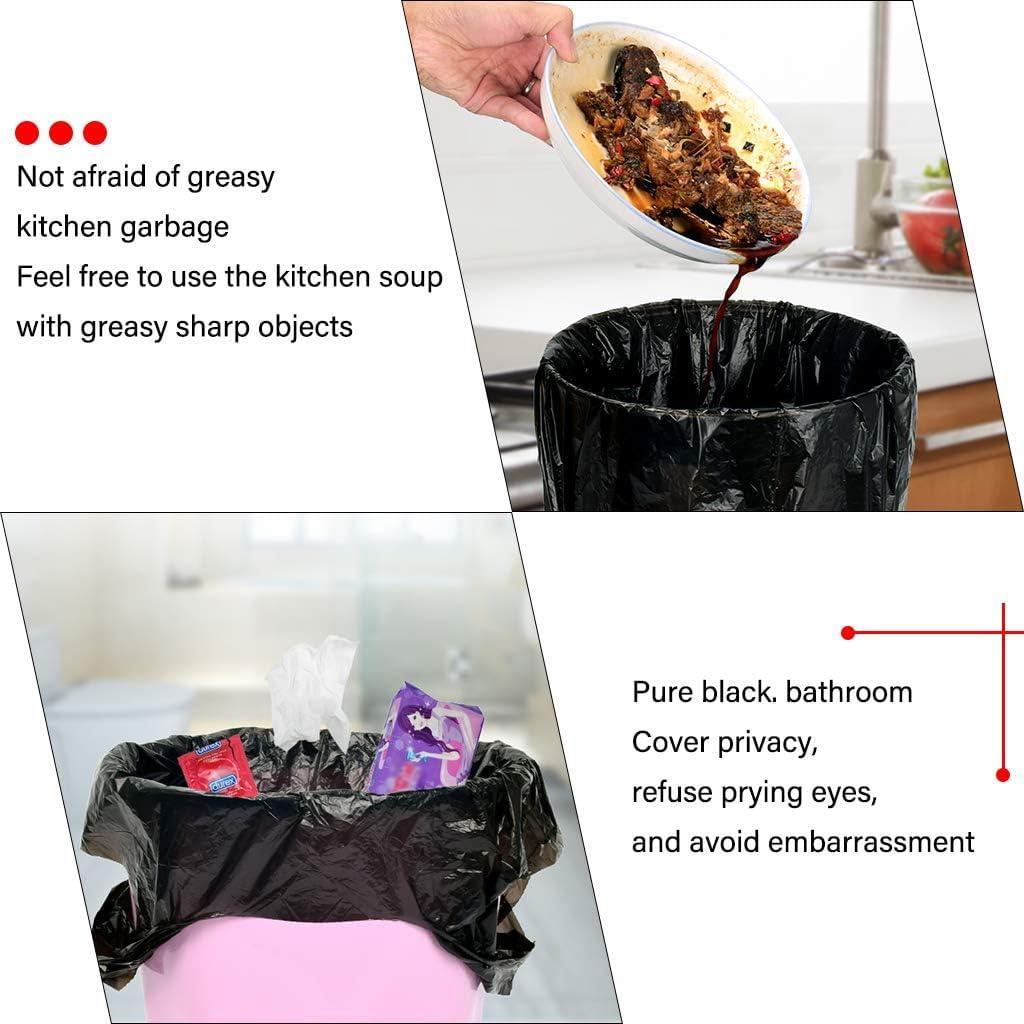 Small Trash Bags,5 Rolls 46x60 Cm 100 PCS 4 Gallon Garbage Bags, For Kitchen Bathroom Bedroom Office Use
