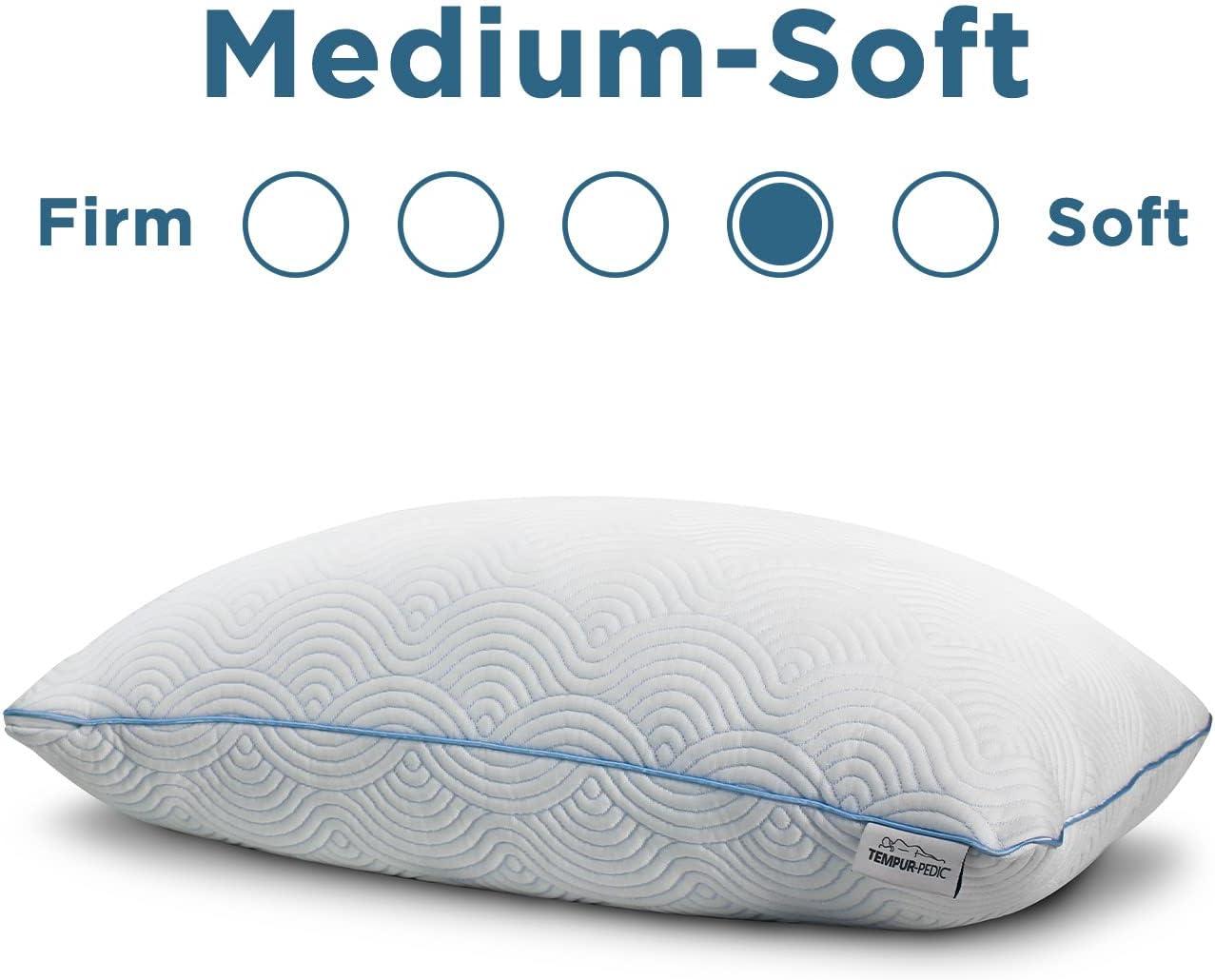 Tempur-Pedic Tempur-Cloud Memory Foam Adjustable + Cooling Cover Pillow, Adult, Queen