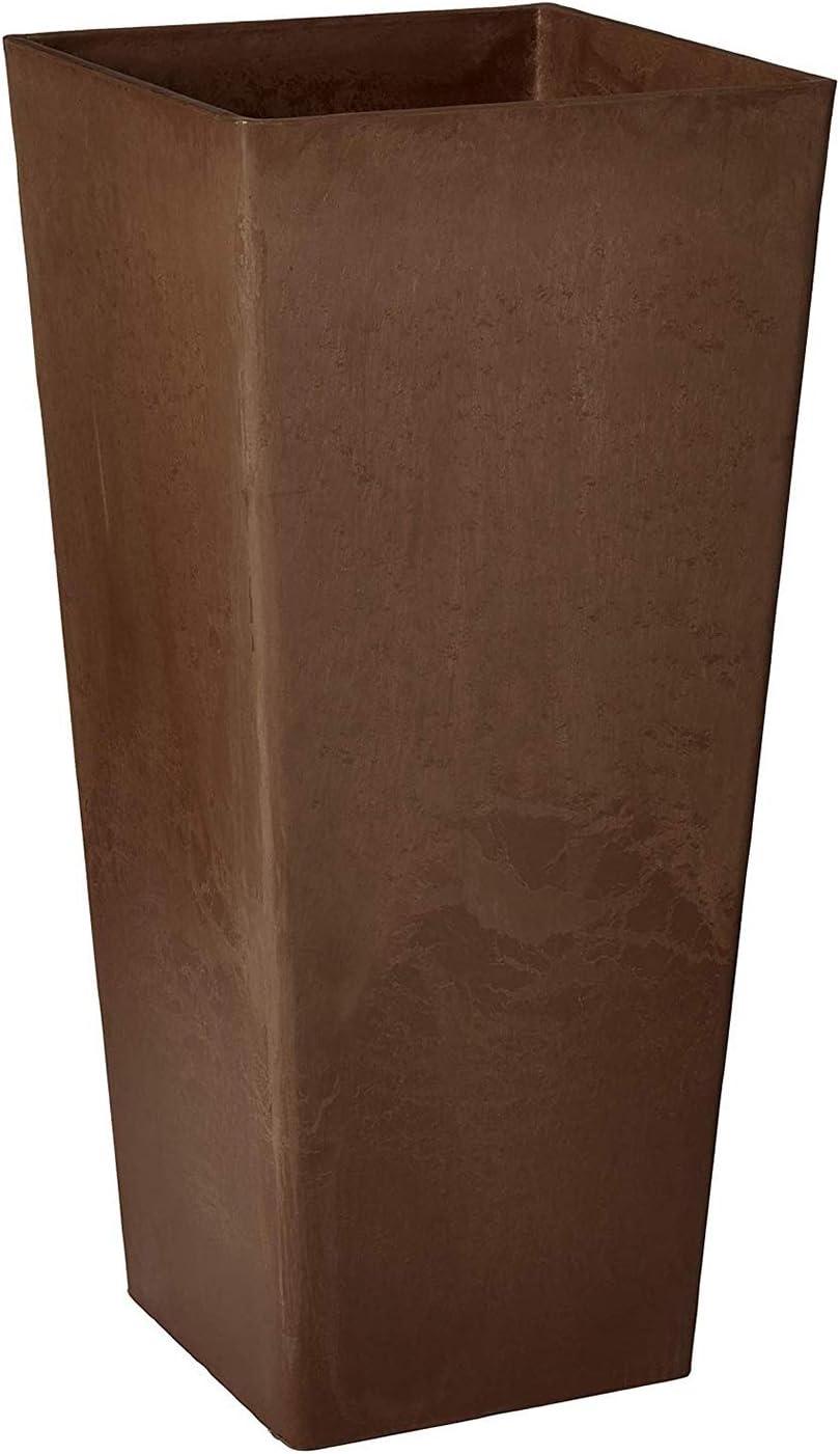 Eco-Modern 10 Gallon Chocolate Square Planter for Indoor & Outdoor