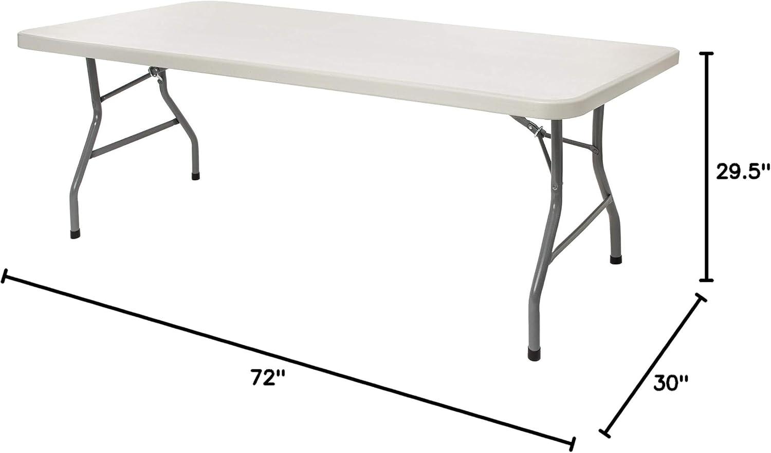 Light Grey Heavy Duty 6 Foot Plastic Folding Table