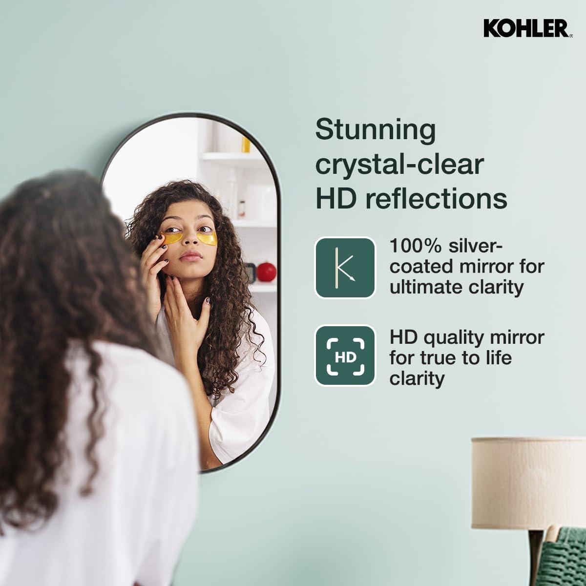 Essential Capsule Wall Mirror, Bathroom/Vanity Mirror with Frame