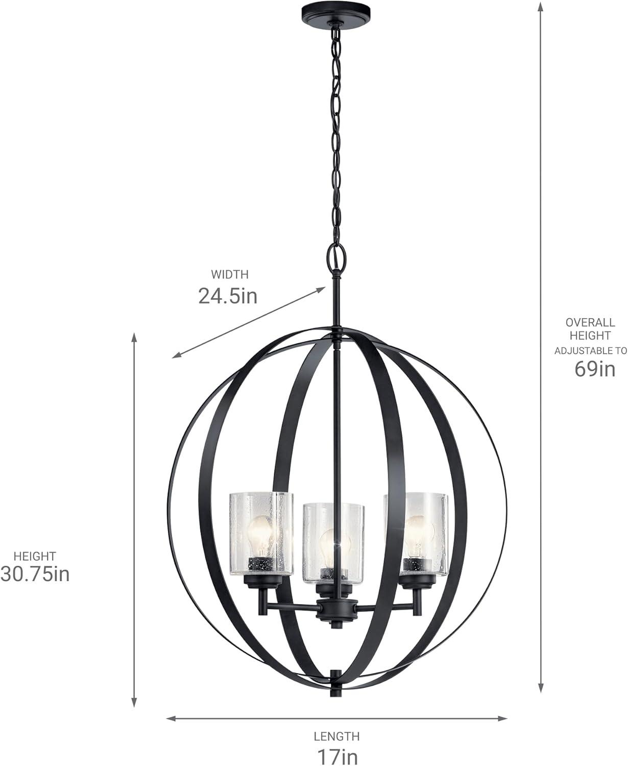 Kichler Lighting Winslow 3 - Light Dimmable Geometric Chandelier