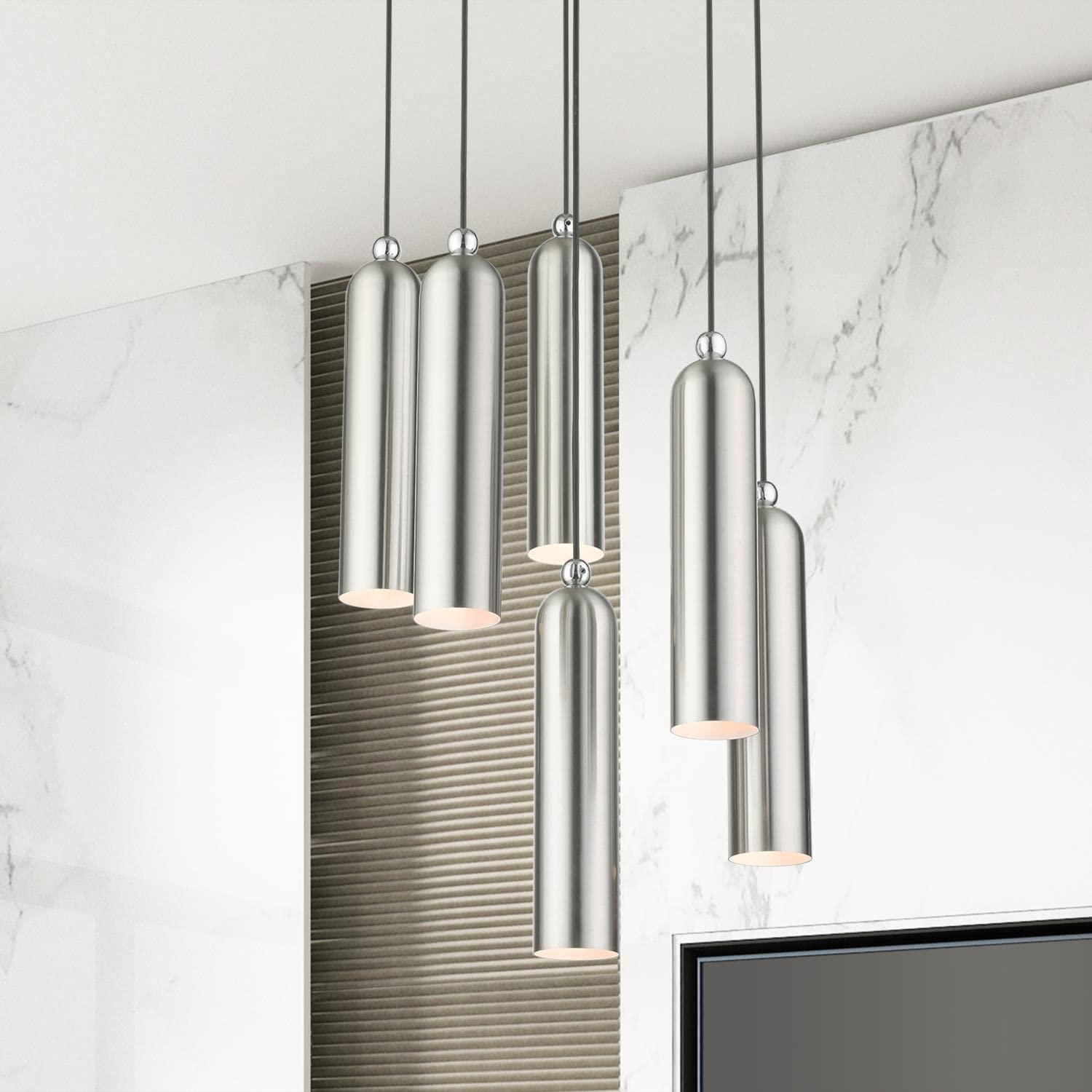 Livex Lighting Ardmore 6 - Light Pendant in  Brushed Nickel