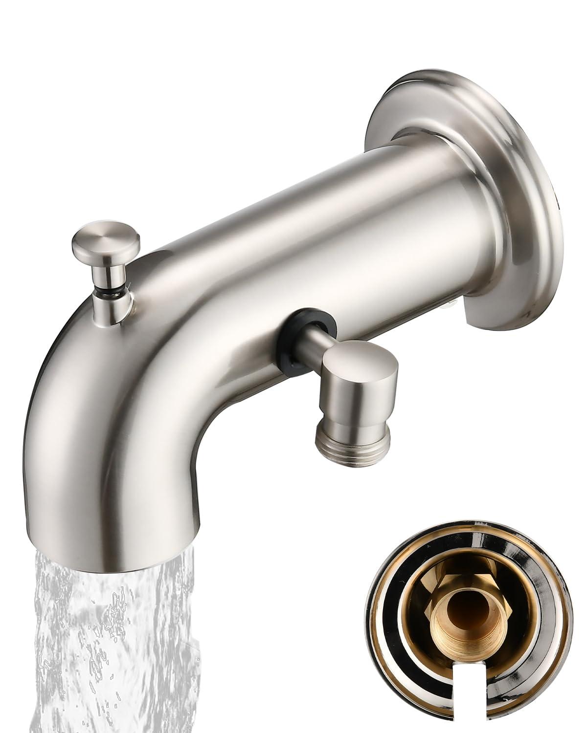 Tub Spout with Diverter, Bathtub Spout for Hand Shower,Brushed Nickel