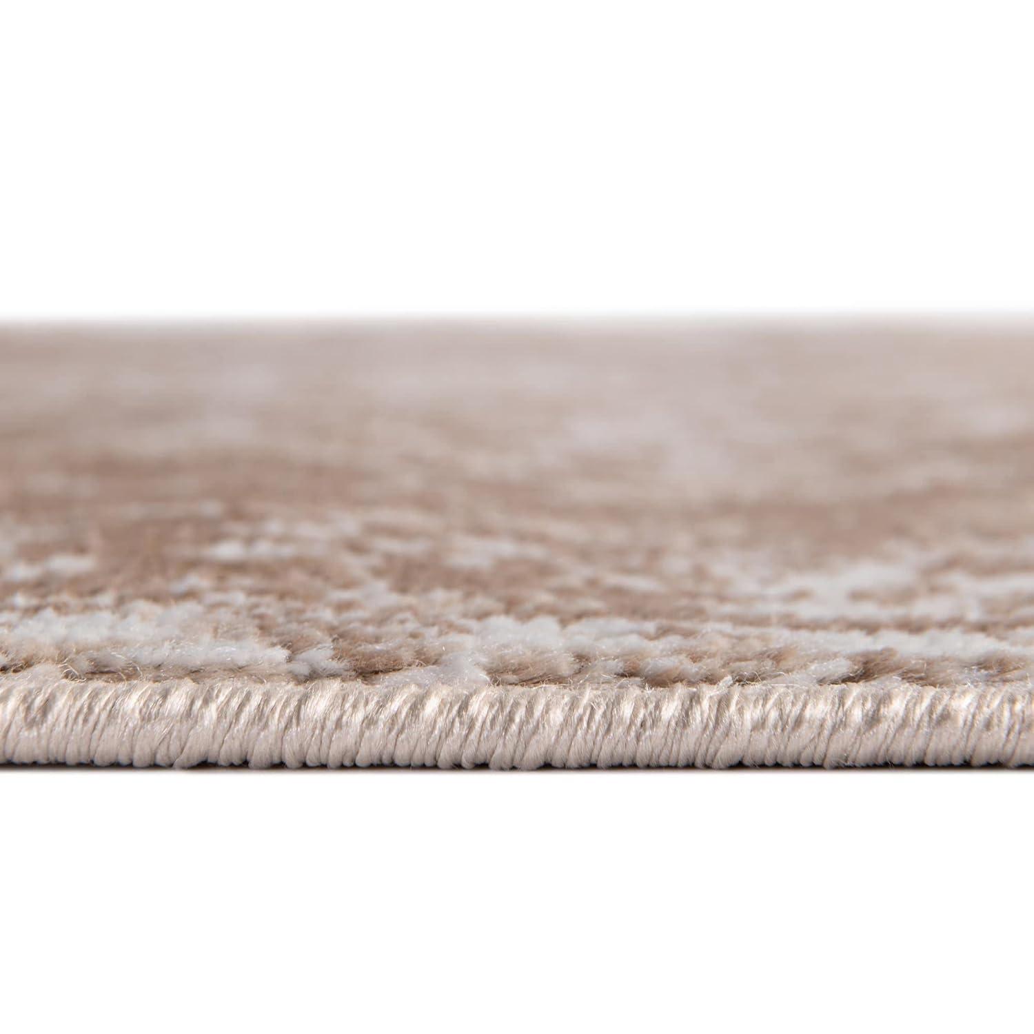 Unique Loom Oxford Collection Area Rug - Bodleian (3'  x 5' 3" Rectangle Beige/Ivory)