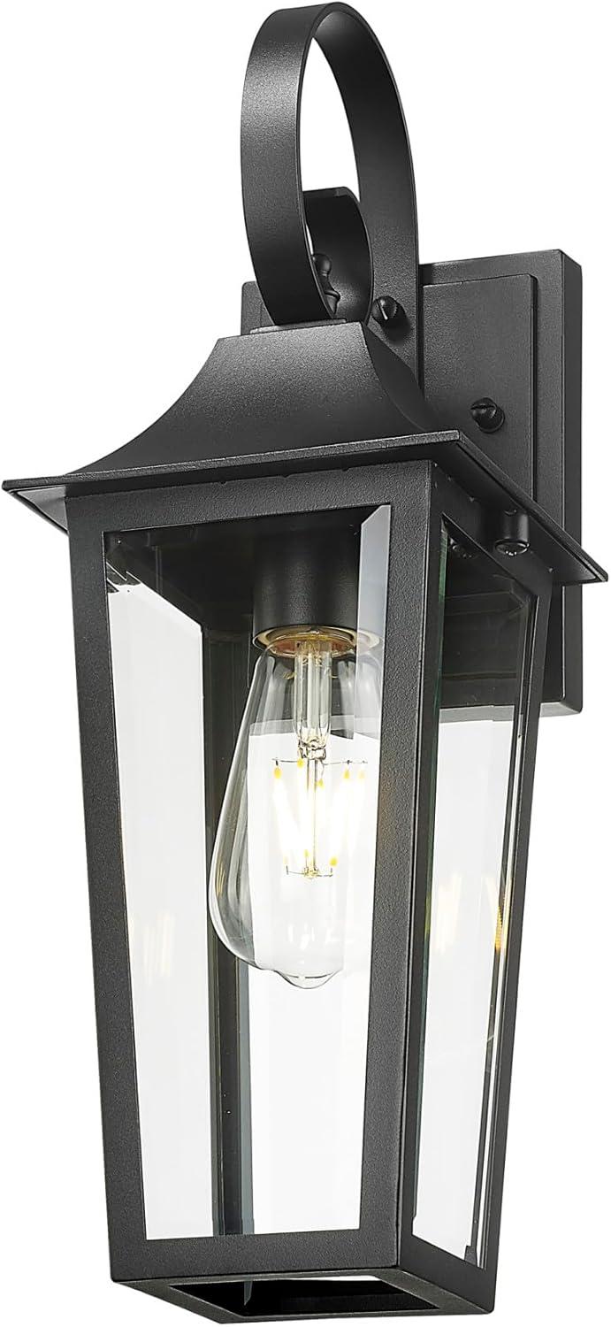 Gannon 1 Light Outdoor Wall Light in Black