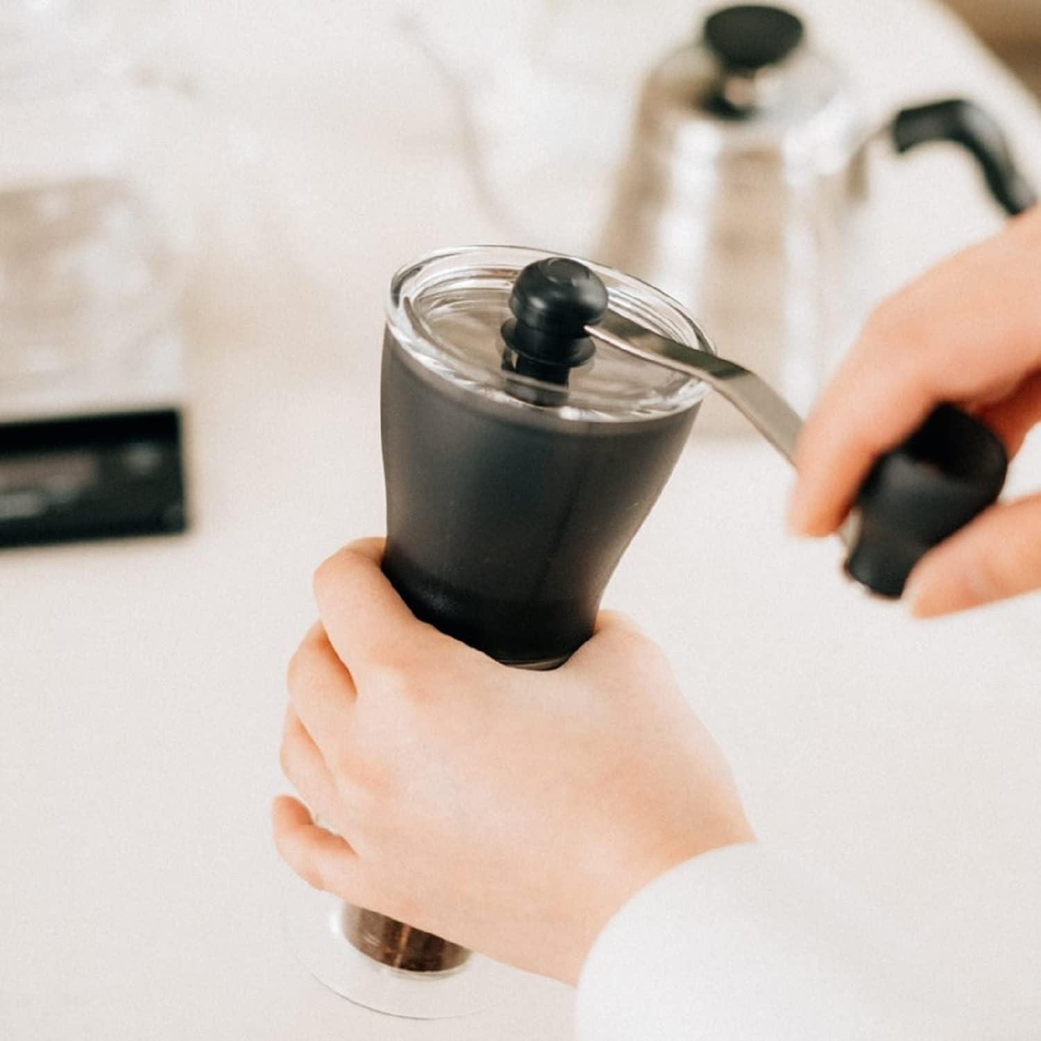 Black Ceramic Manual Adjustable Coffee Grinder