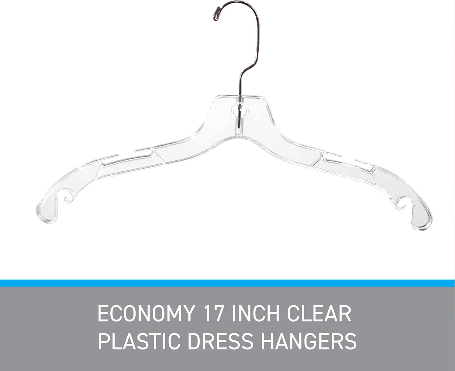 Clothes Hangers - Light Weight Dress Hangers - 17" - Case of 100