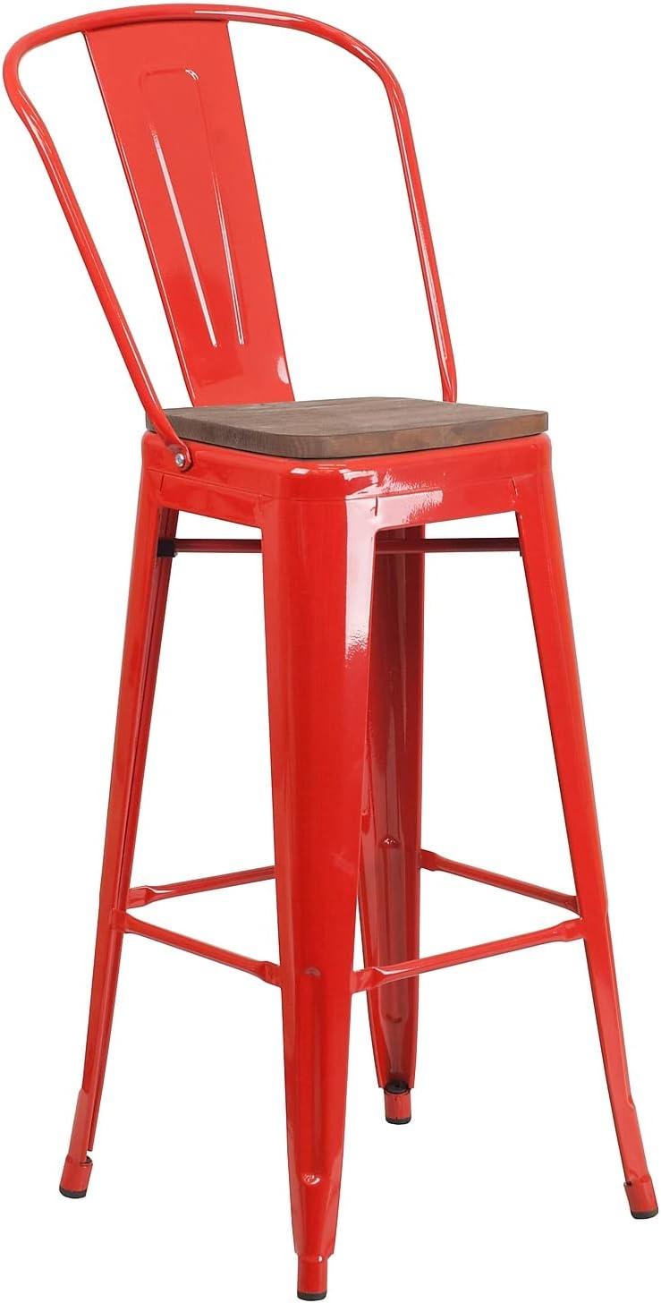 Flash Furniture Steel Outdoor Stool