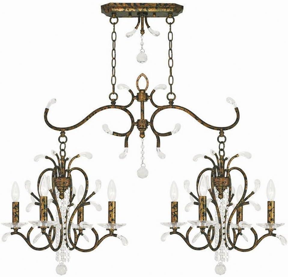 Livex Lighting Serafina 8 - Light Chandelier in  Hand Applied Venetian Golden Bronze