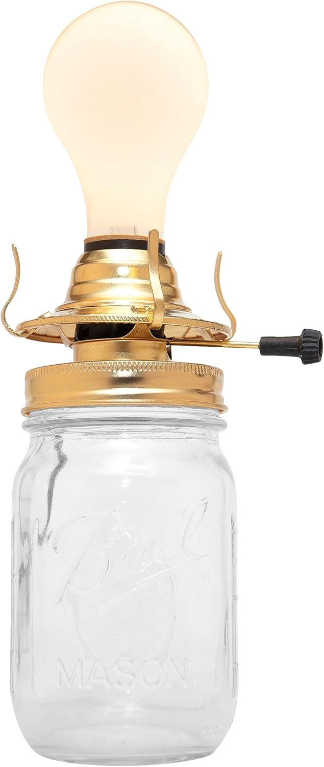 Creative Hobbies M999EM Mason Jar Electric Oil Lamp Burner DIY Conversion Kit, Pre-Wired and Ready To Use