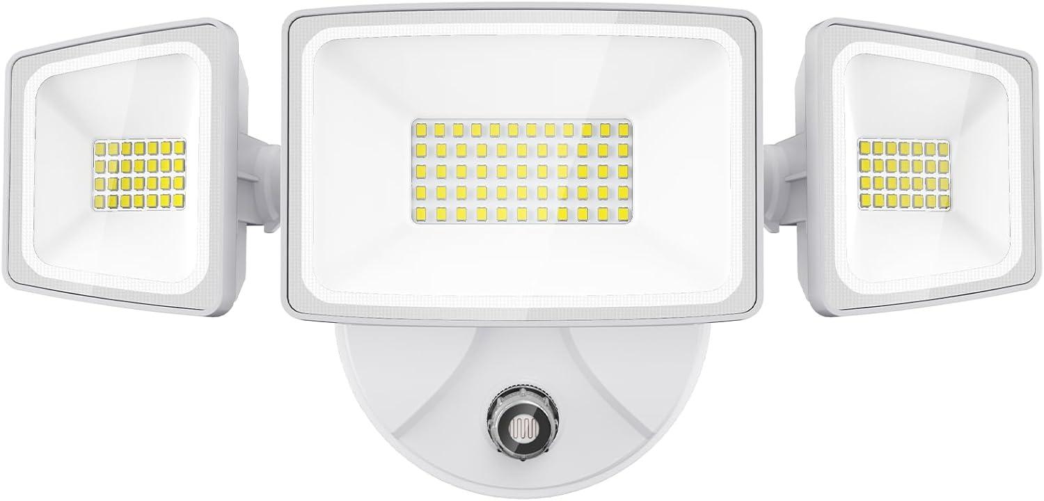 White 60W LED Dusk to Dawn Outdoor Security Flood Light