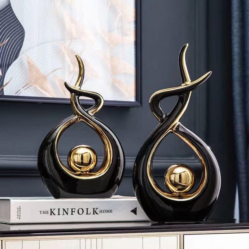 Home Decor Modern Abstract Art Ceramic Statue Table Decorations for Dining Room Living Room Office Centerpiece
