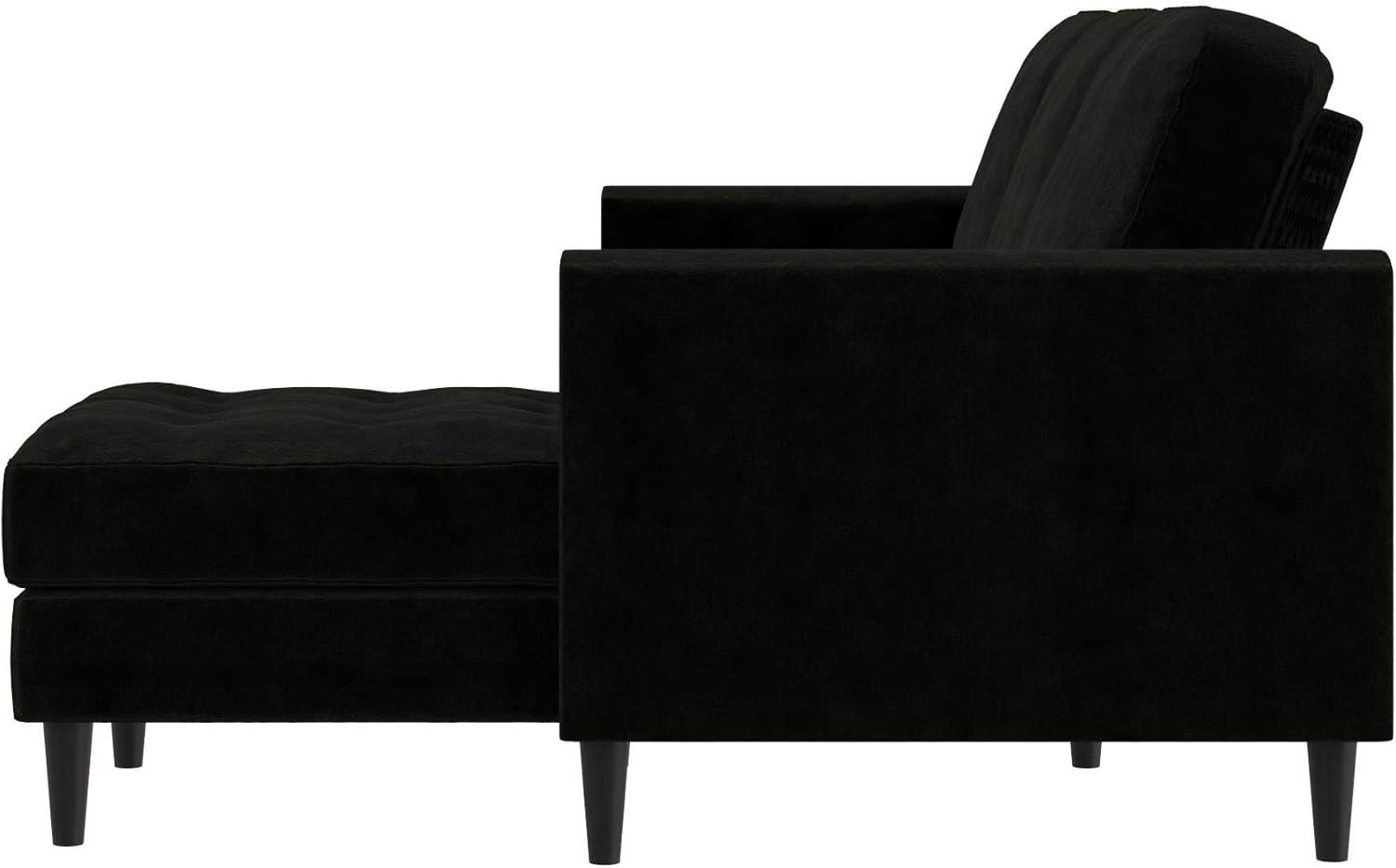 Strummer 81.63" Wide Velvet Reversible Sofa & Chaise