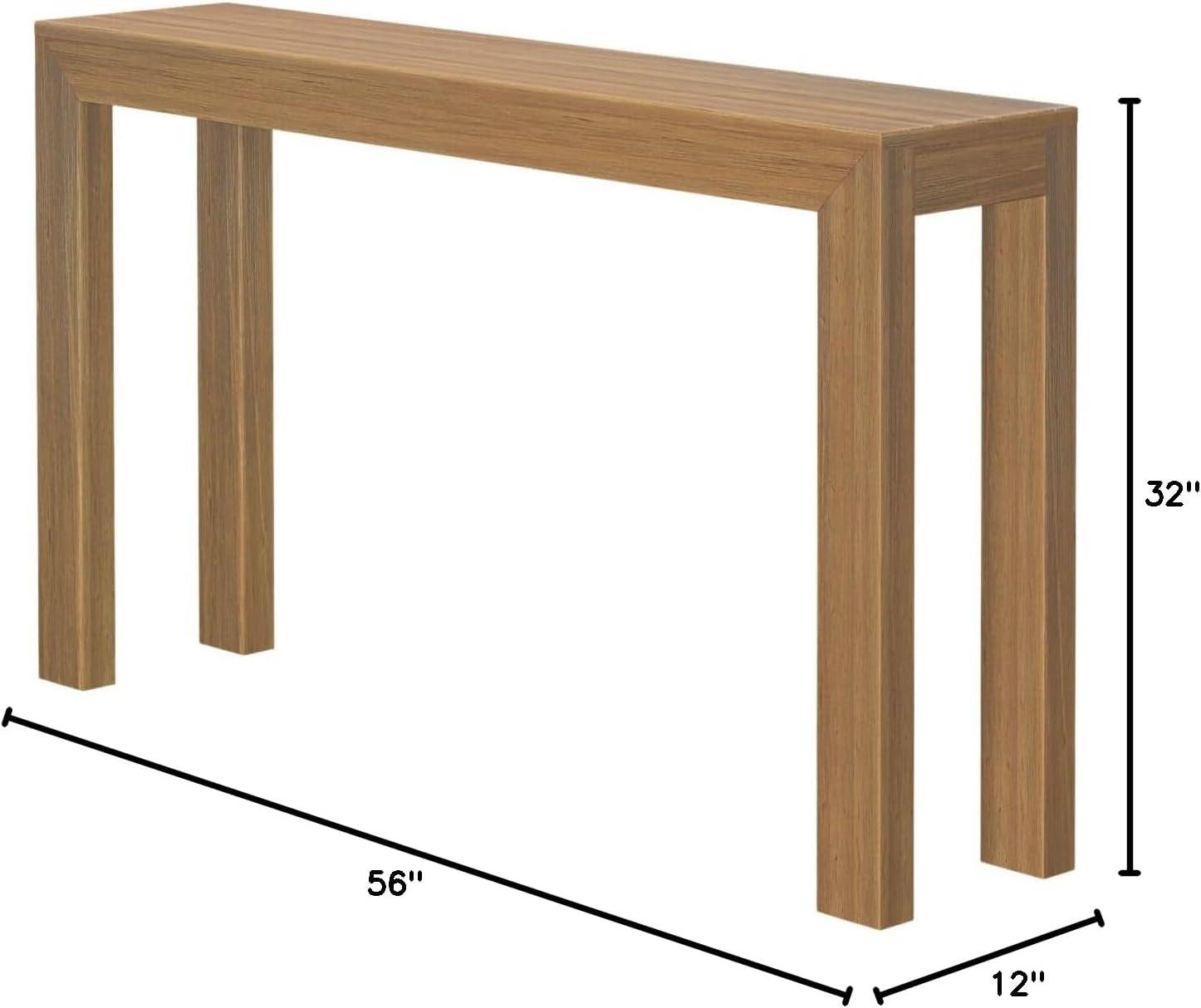 Leid 56" Solid Wood Console Table