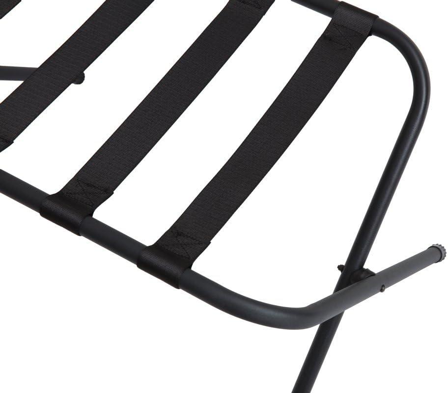 Mabel Home Metal Folding Luggage Rack Black