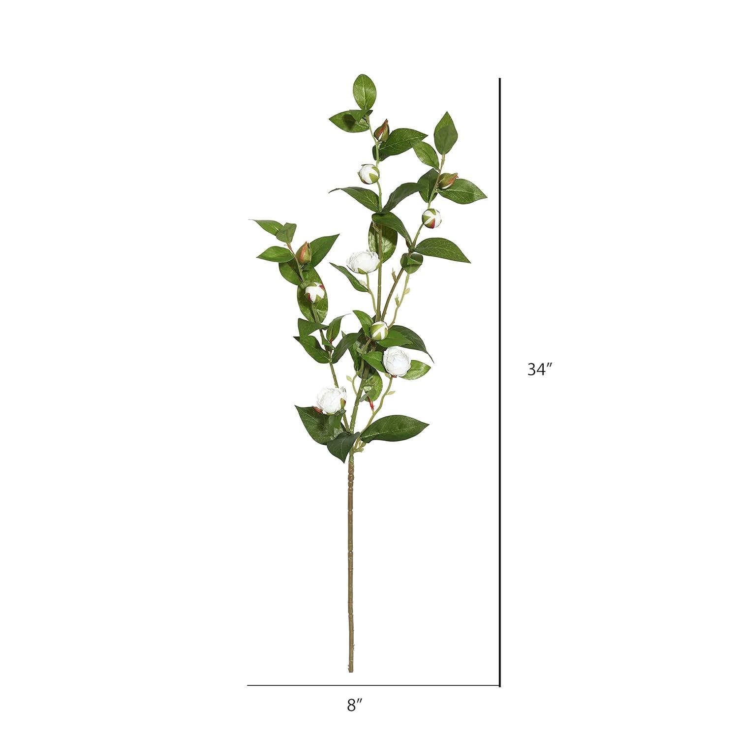 Vickerman 34'' Artificial White Tea Rose Spray. Includes 3 sprays per pack.