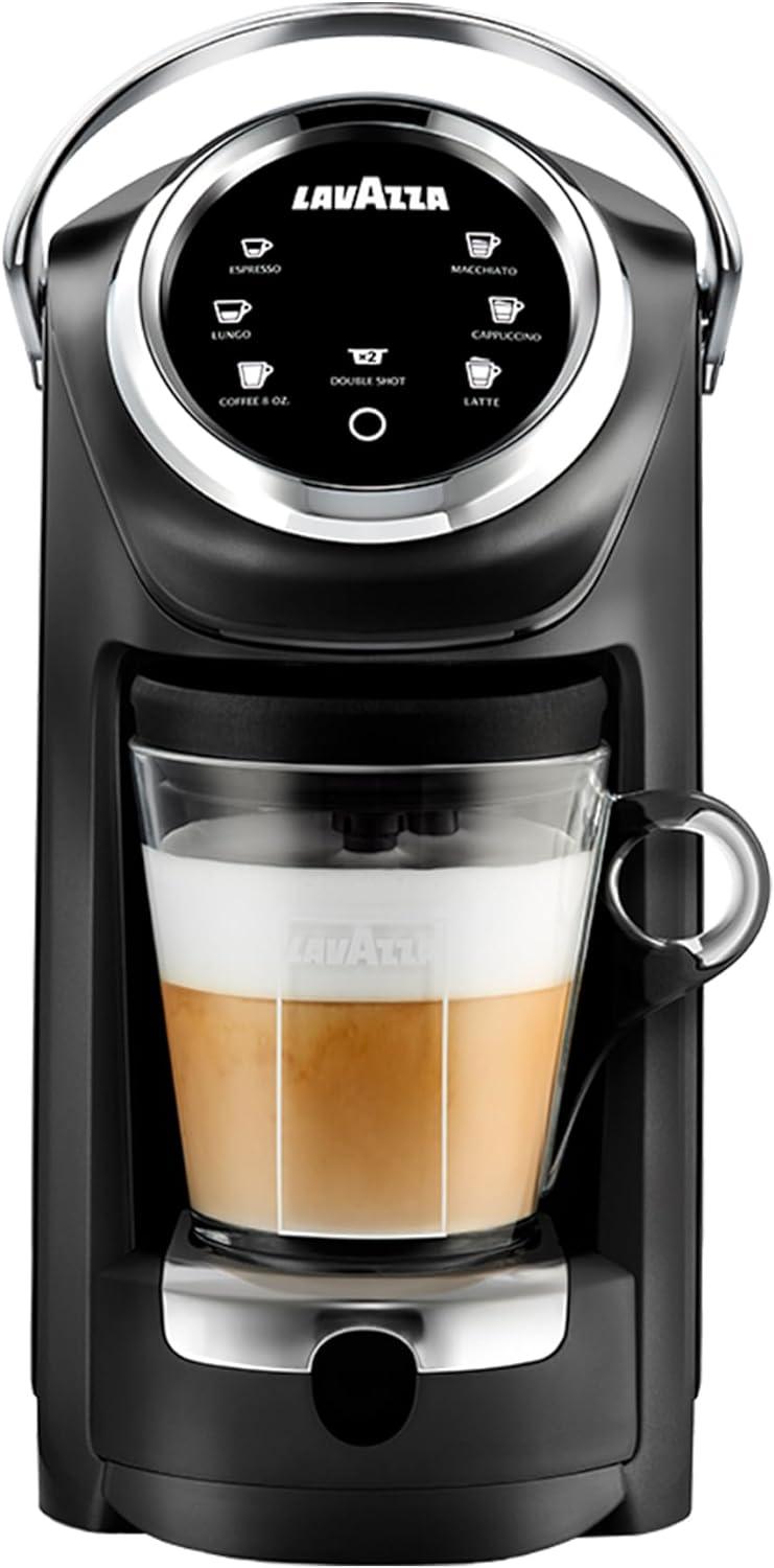 Black Semi-Automatic Pod Compatible Coffee Machine