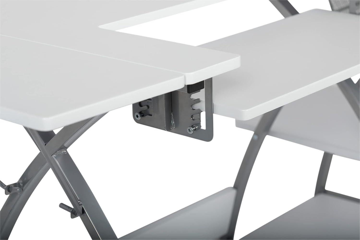 56.75'' x 23.5'' Sewing Table with Sewing Machine Platform