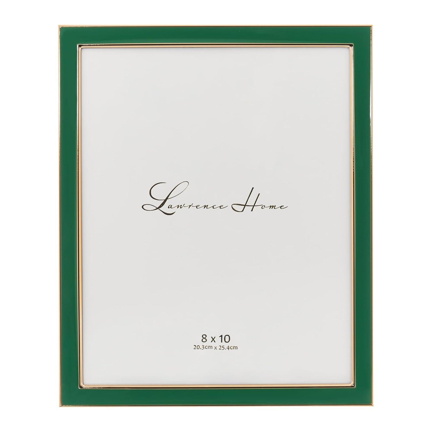 Lawrence Frames 8.78" x 10.79" Polystyrene Picture Frame, Green