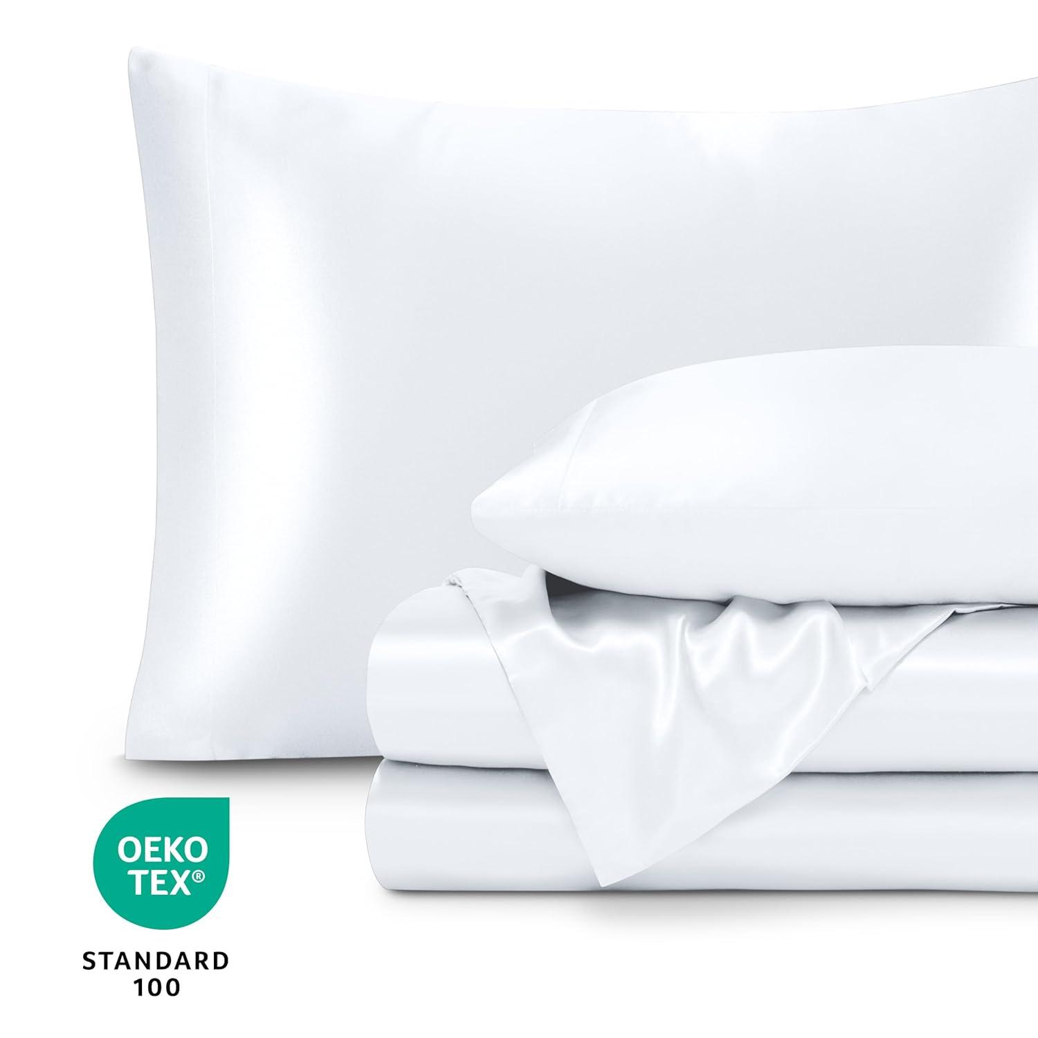 Bare Home Satin Sheet Set