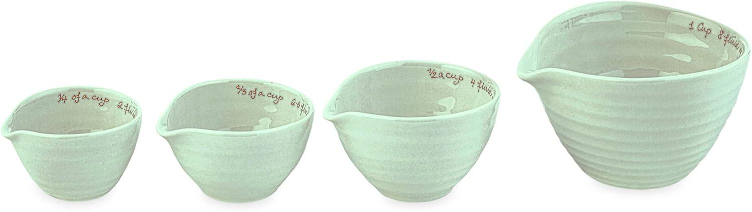 Portmeirion Portmeirion Sophie Conran Celadon Measuring Cups 5.5" (Set of 4)