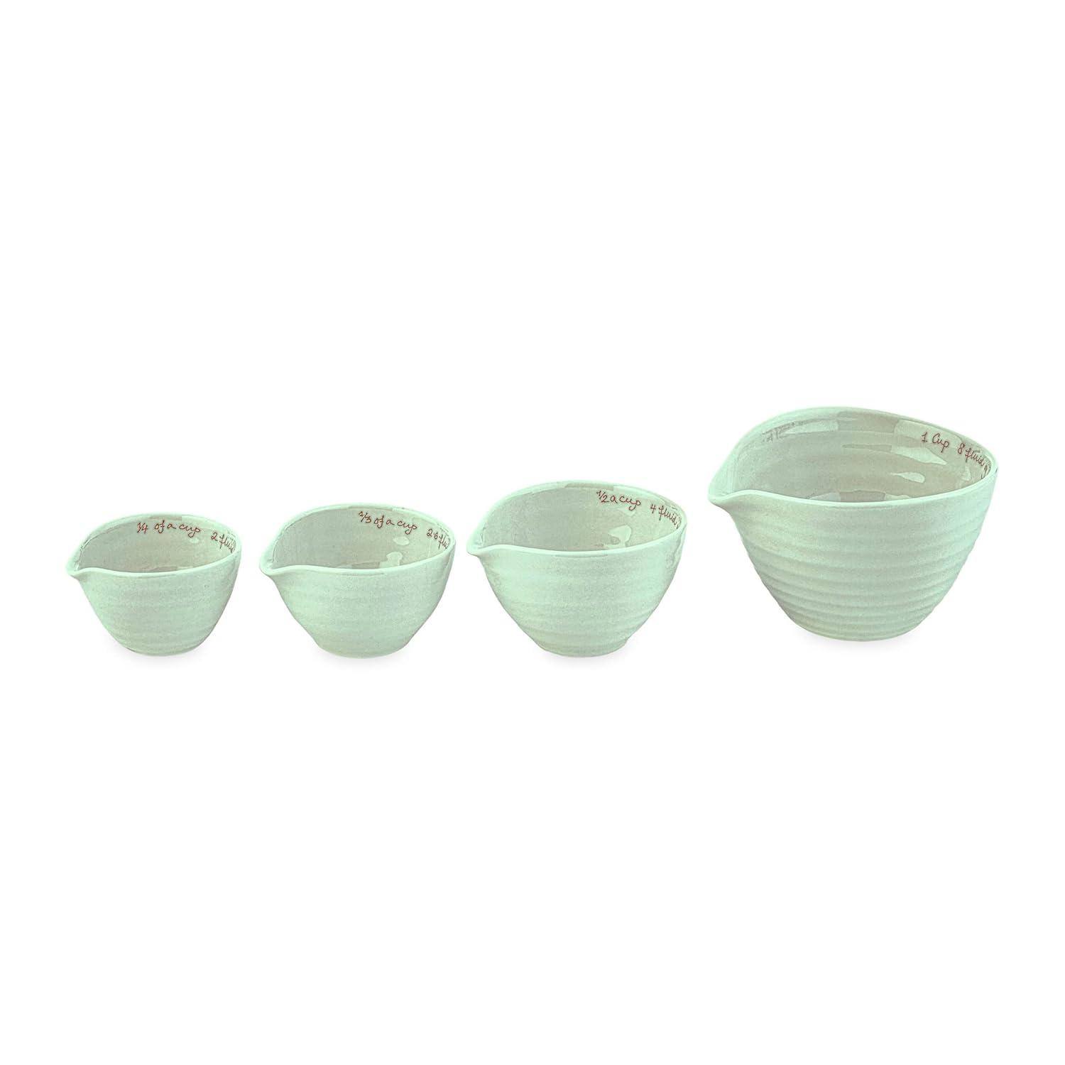 Portmeirion Portmeirion Sophie Conran Celadon Measuring Cups 5.5" (Set of 4)