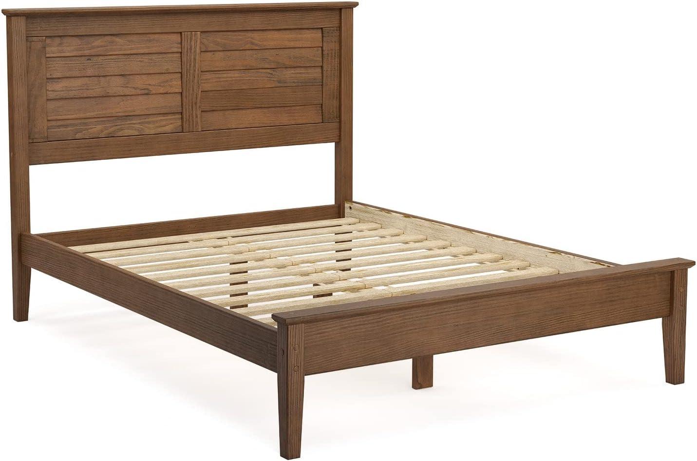 Greenport Solid Wood Louvered Bed