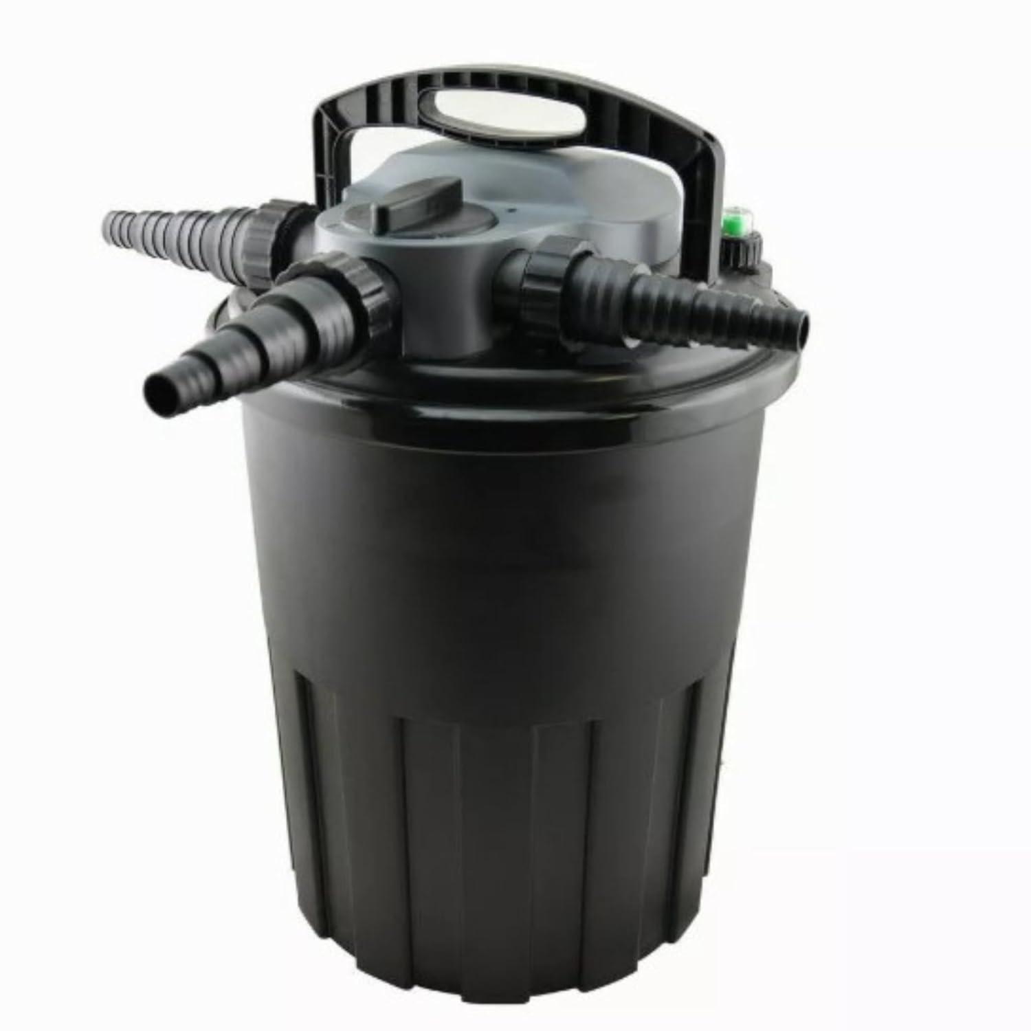 Pressure Filter with Handle 24-Watt UV for Ponds up to 3,000 Gallons - HOPBP-3000H