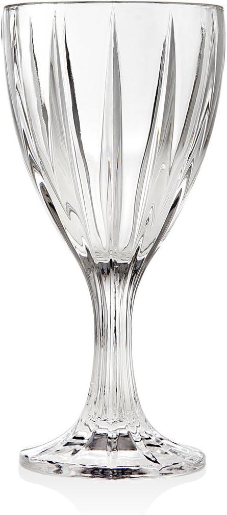 Parallels Set of 4 10oz Silver Plated Goblets